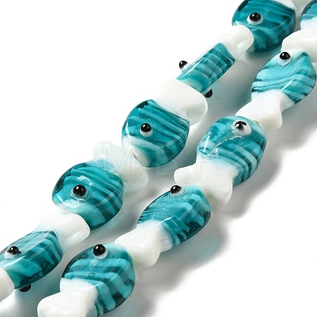Handmade Lampwork Beads Strands LAMP-G154-07D-1