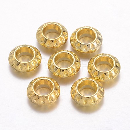 Tibetan Style Alloy European Beads TIBEB-EAA386Y-G-FF-1