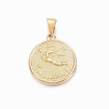 Real 18K Gold Plated 304 Stainless Steel Pendants STAS-H372-01L-1