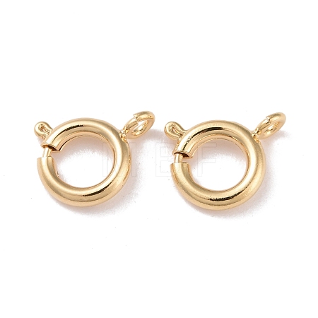 Eco-friendly Brass Spring Ring Clasps KK-D082-01B-G-1