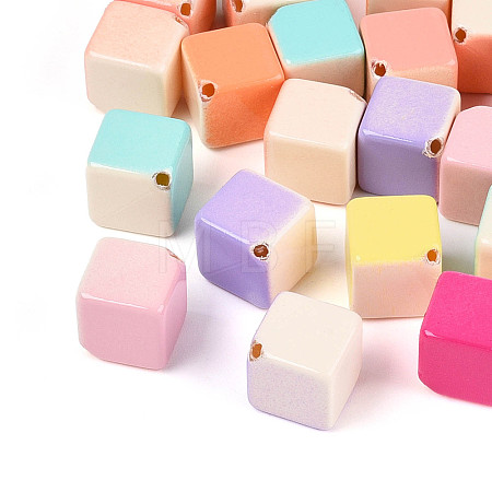 Opaque Acrylic Beads SACR-T020-01M-1