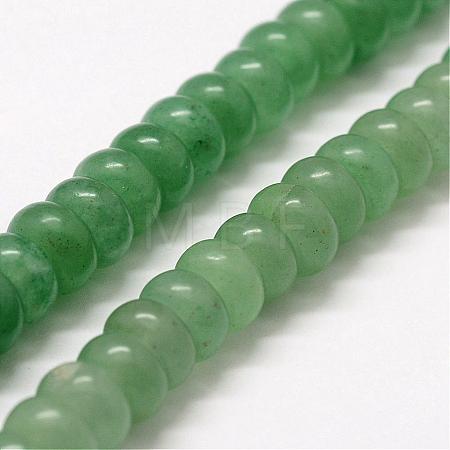 Natural Green Aventurine Bead Strands G-G668-08-4x6mm-1