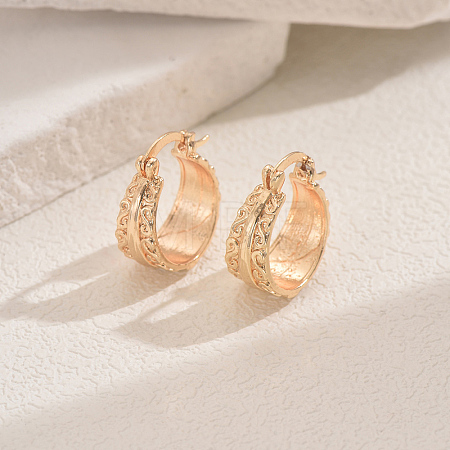 Elegant Geometric Ring Hoop Earrings EM8597-3-1