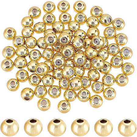 Brass Beads KK-BC0008-70-1