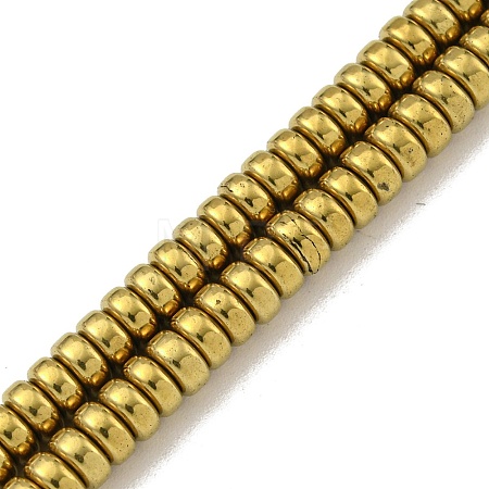 Electroplated Synthetic Non-magnetic Hematite Beads Strands G-K361-A04-02-1