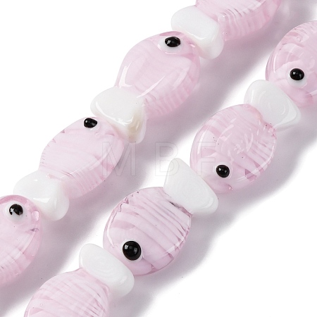 Handmade Lampwork Beads Strands LAMP-G154-07N-1
