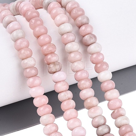Natural Pink Opal Beads Strands G-L647-D13-4x6mm-01-1
