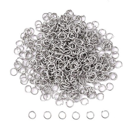 Tarnish Resistant 304 Stainless Steel Open Jump Rings STAS-E011-5x0.7mm-1
