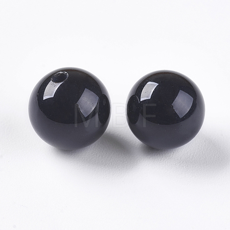 Natural Black Onyx Beads X-G-K275-13-8mm-1