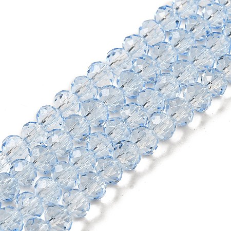 Transparent Baking Paint Glass Beads Strands DGLA-A034-T6mm-D13-1