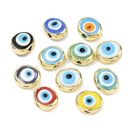 Handmade Evil Eye Lampwork Beads LAMP-D006-08G-1