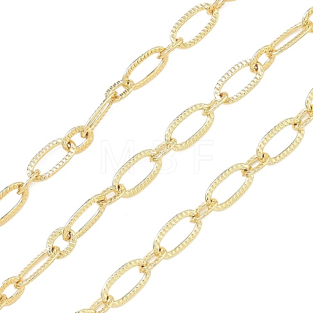 Brass Oval Link Chains KK-C251-27G-1