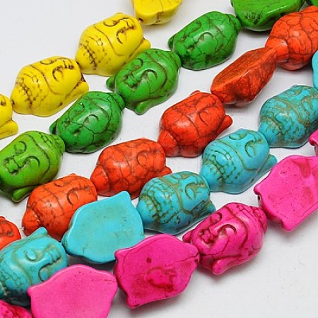 Synthetic Turquoise Beads Strands TURQ-G119-20x29mm-M-1