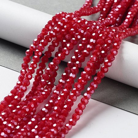 Electroplate Glass Beads Strands EGLA-R018-4mm-2-1