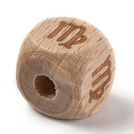 Natural Wood Constellation Beads WOOD-M002-06-1