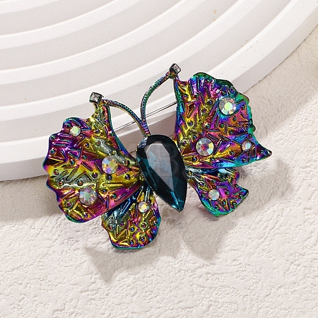 Alloy Rhinestone Brooches JEWB-M046-21A-1