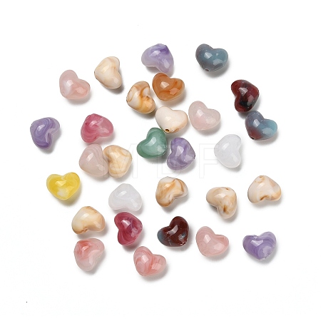 Gradient Color Opaque Acrylic Beads SACR-P035-06-1