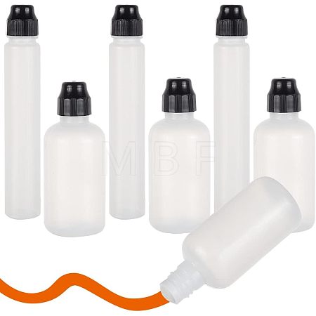 6Pcs 2 Style Plastic Empty Marker Bottles AJEW-OC0003-29-1