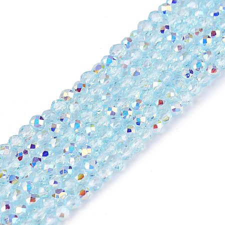 Transparent Glass Beads Strands LS-EGLA-N028-01A-A06-1
