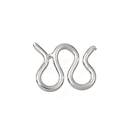 Brass M-Hook Clasps KK-CBA0DF0-14F-P-1