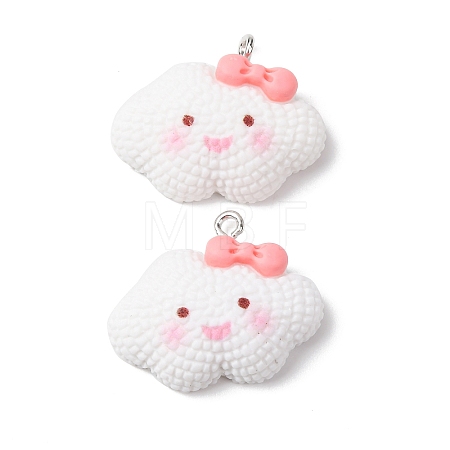 Opaque Resin Pendants RESI-G127-01E-1