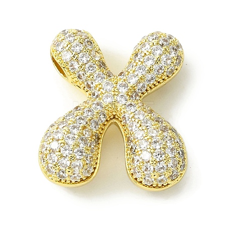 Rack Plating Brass Cubic Zirconia Pendants KK-S378-02G-X-1