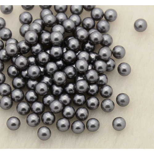 ABS Plastic Imitation Pearl Round Beads MACR-F033-8mm-09-1