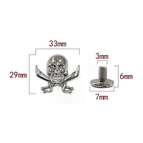 Zinc Alloy Decorative Buttons PW-WG6A501-21-1