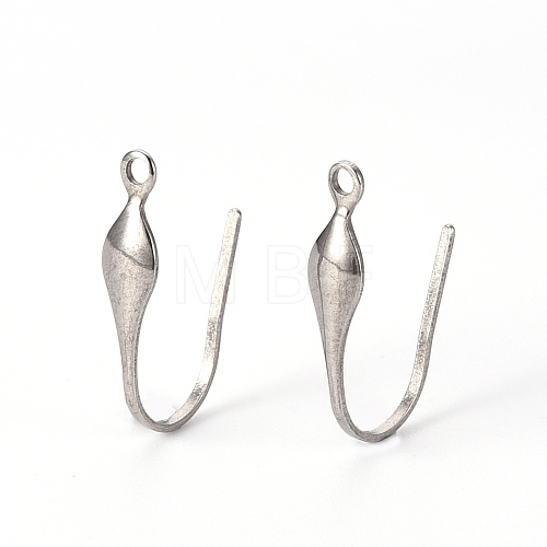 316 Stainless Steel Stud Earring Hooks STAS-Q239-015-1