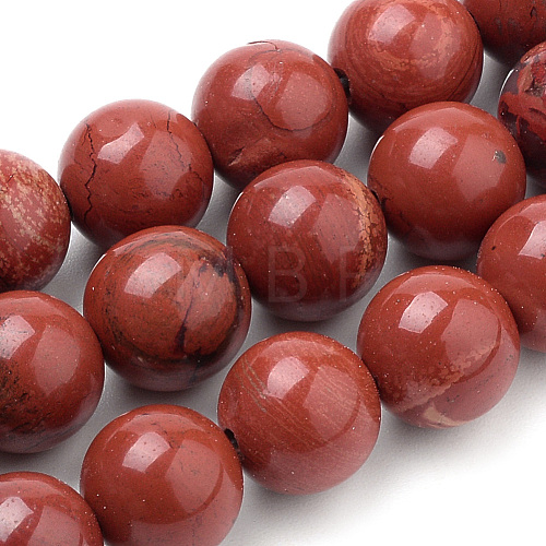 Natural Red Jasper Beads Strands G-S259-29-8mm-1