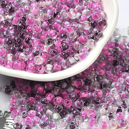 Transparent Glass Round Seed Beads SEED-B001-05A-02-1