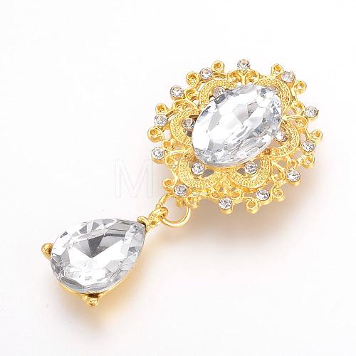 Alloy Flat Back Cabochons RB-S063-A10-1