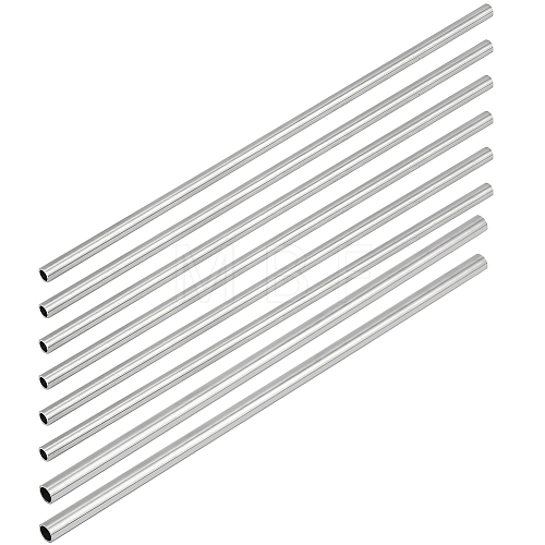 BENECREAT 8Pcs 2 Style 304 Stainless Steel Hollow Bars FIND-BC0005-57-1