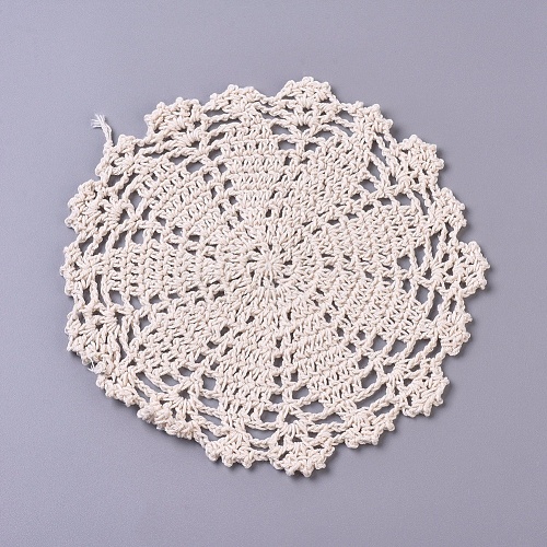 Woven Crochet Coasters Table Mats DIY-WH0157-12-1