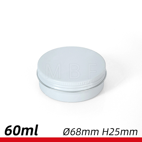 60ml Round Aluminium Tin Cans CON-WH0027-01A-1