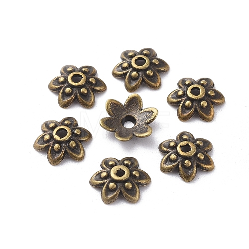 Tibetan Style Bead Caps MLF0626Y-NF-1