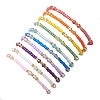 10Pcs Glass Seed Beads & Glass & Natural Trochid Shell Beaded Stretch Bracelets for Women BJEW-MZ00272-4