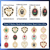 30Pcs 15 Styles Alloy Enamel Pendants FIND-SC0023-25-2