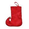 Christmas Stocking Felt Cloth & Iron Pendant Decoration DJEW-K027-01B-01-2