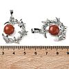 Natural Red Jasper Pendants G-B194-01P-06-3