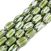 Handmade Millefiori Glass Barrel Beads LS-LA-N002-07B-1