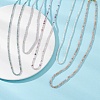 Natural Mixed Gemstone Faceted Cube Beaded Necklaces for Women NJEW-JN06285-1