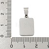 Vacuum Plating 304 Stainless Steel Pave Natural White Shell Pendants STAS-S130-03P-S-3