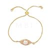 Natural Cultured Freshwater Pearl Slider Bracelets BJEW-JB11215-1