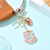 Alloy & Resin Pendant Decorations HJEW-YW00401-05-6
