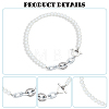 2Pcs 2 Colors ABS Plastic Pearl Beaded Necklaces Set for Women NJEW-AN0001-21-3
