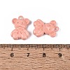 Spray Painted Alloy Pendants PALLOY-Q466-03B-3