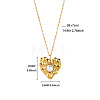 304 Stainless Steel & Imitation Pearl Pendant Necklaces for Women WGC3EE9-05-1