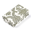 Flower Printed Cardboard Jewelry Boxes CBOX-T006-10B-2