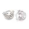 Alloy and Rhinestone Pendants PALLOY-T092-18C-P-2
